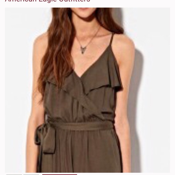 American Eagle Outfitters Army Green Jumpsuit MEDIUM - Picture 5 of 9